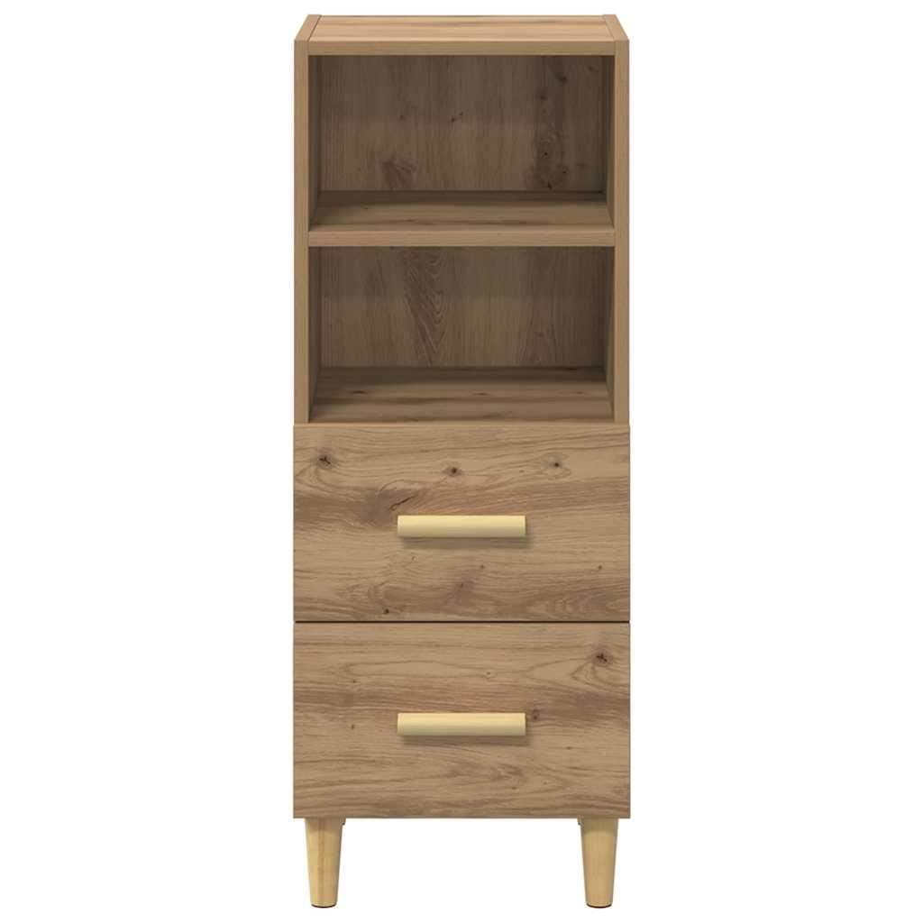 Buffet chêne artisanal 34 x 34,5 x 90 cm Bois d'ingénierie - XIOS