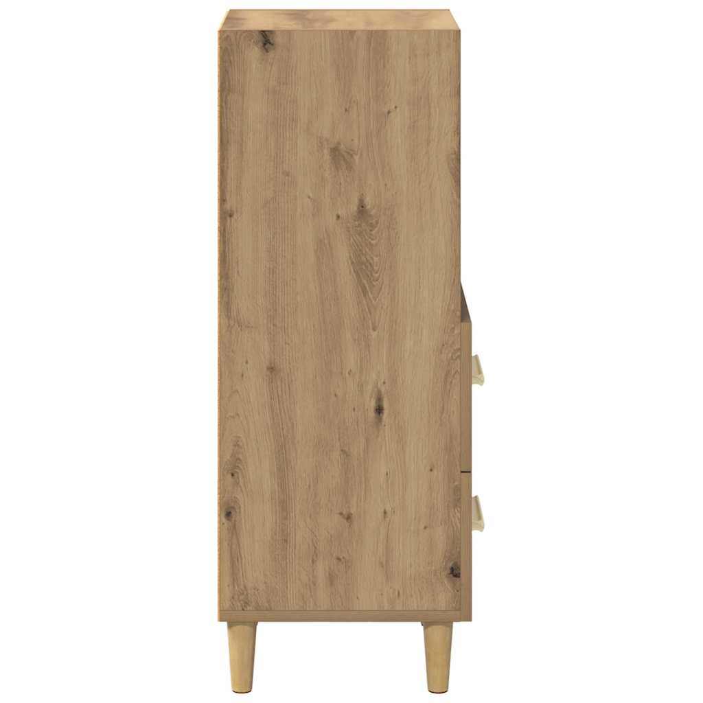 Buffet chêne artisanal 34 x 34,5 x 90 cm Bois d'ingénierie - XIOS