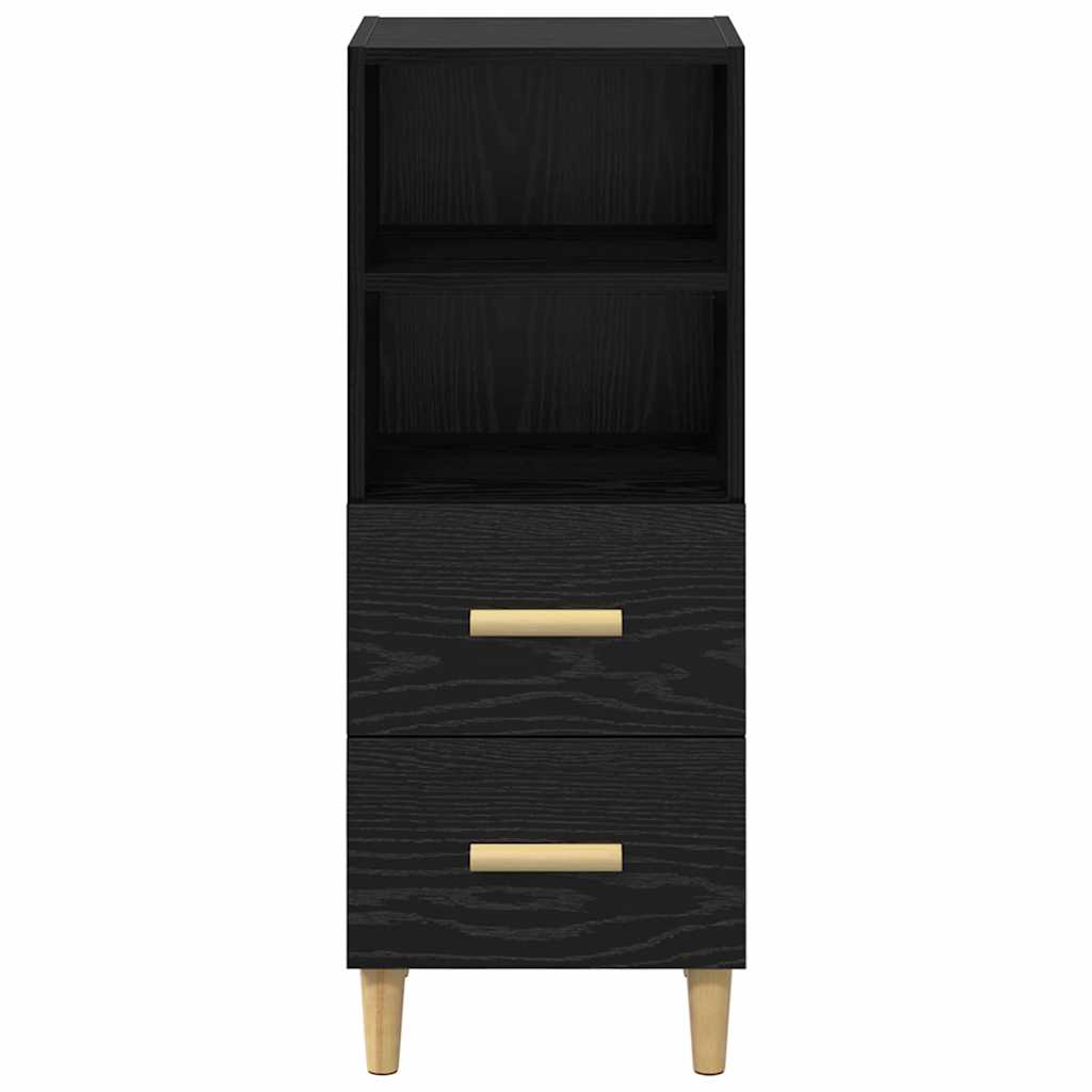 Buffet Chêne noir 34 x 34,5 x 90 cm Bois d'ingénierie - XIOS