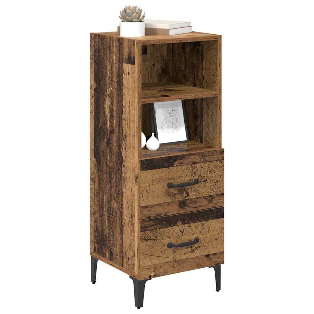 Buffet Bois ancien 34 x 34,5 x 90 cm Bois d'ingénierie - XIOS