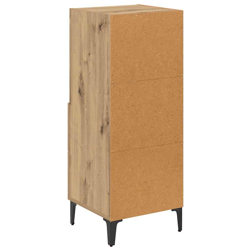 Buffet chêne artisanal 34 x 34,5 x 90 cm Bois d'ingénierie - XIOS