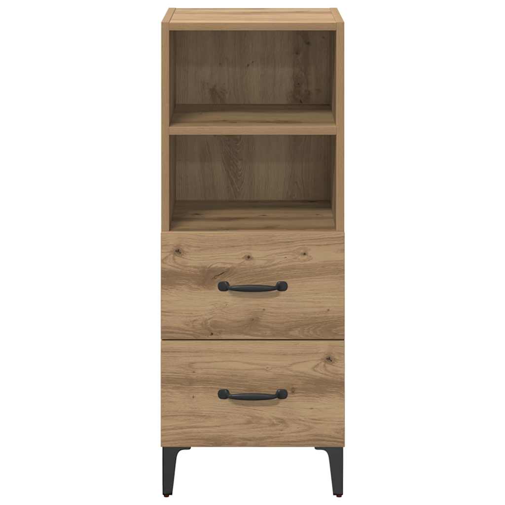 Buffet chêne artisanal 34 x 34,5 x 90 cm Bois d'ingénierie - XIOS
