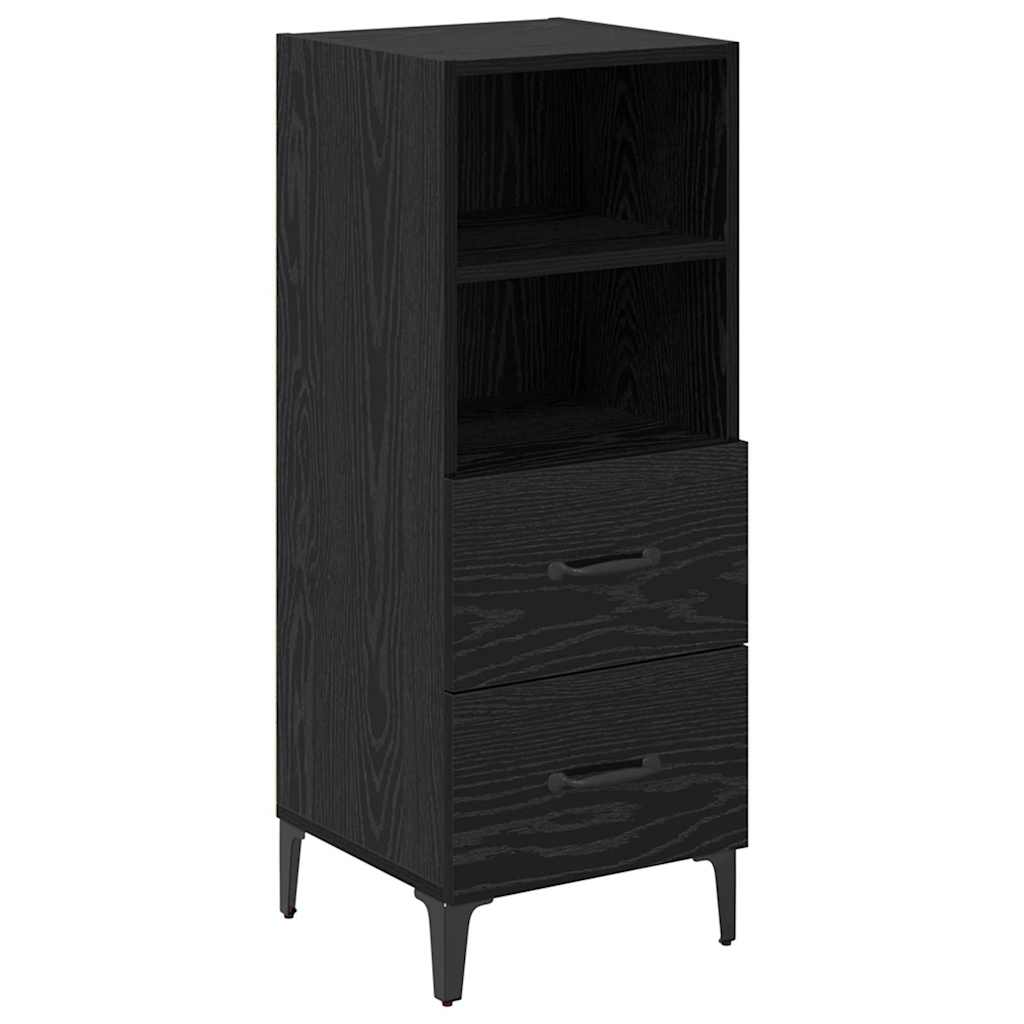 Buffet Chêne noir 34 x 34,5 x 90 cm Bois d'ingénierie - XIOS