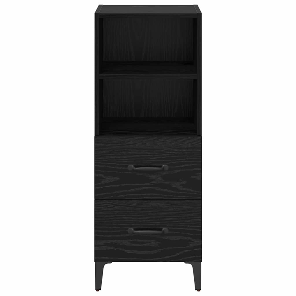 Buffet Chêne noir 34 x 34,5 x 90 cm Bois d'ingénierie - XIOS