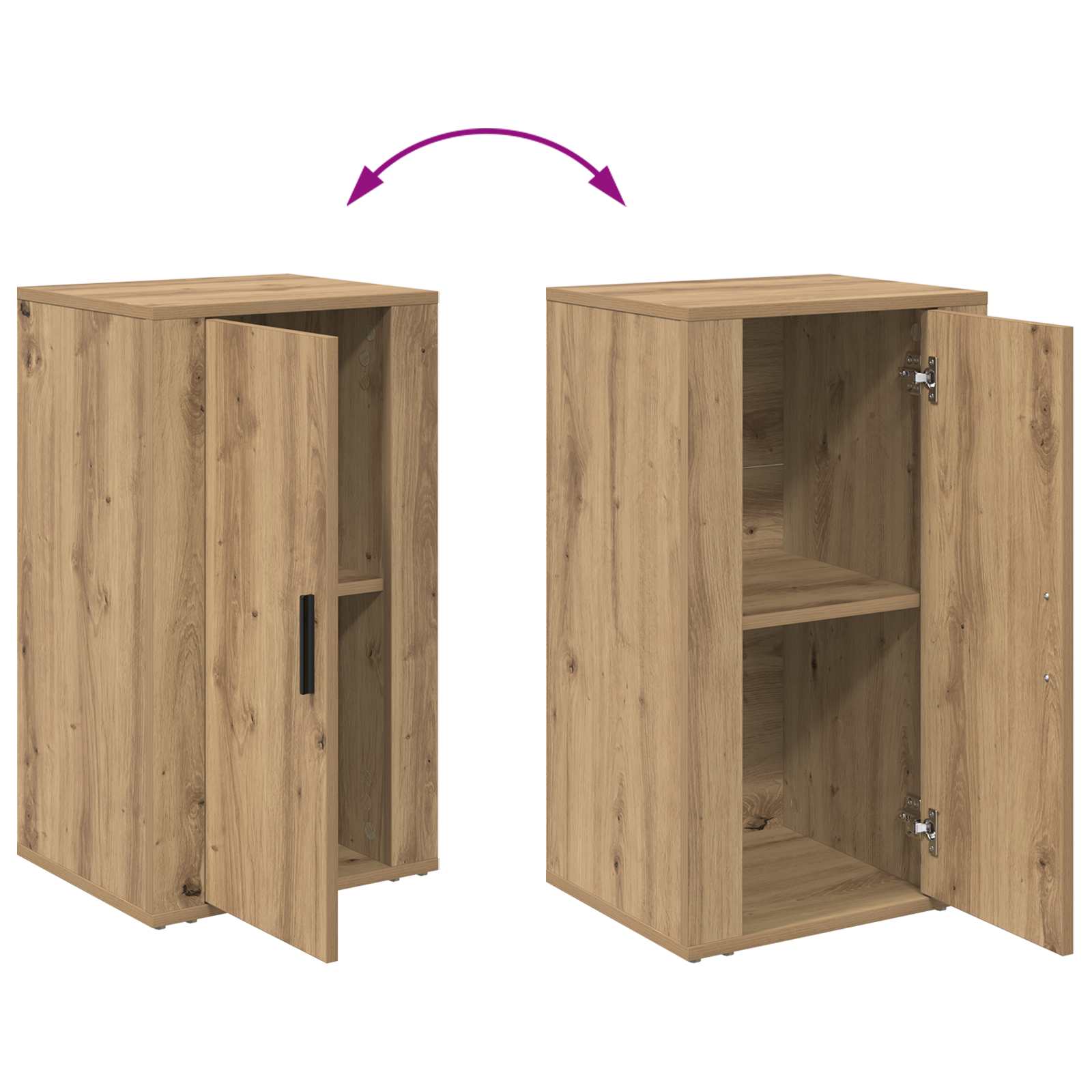 Buffet Chêne artisanal 40 x 33 x 70 cm Bois d'ingénierie - XIOS