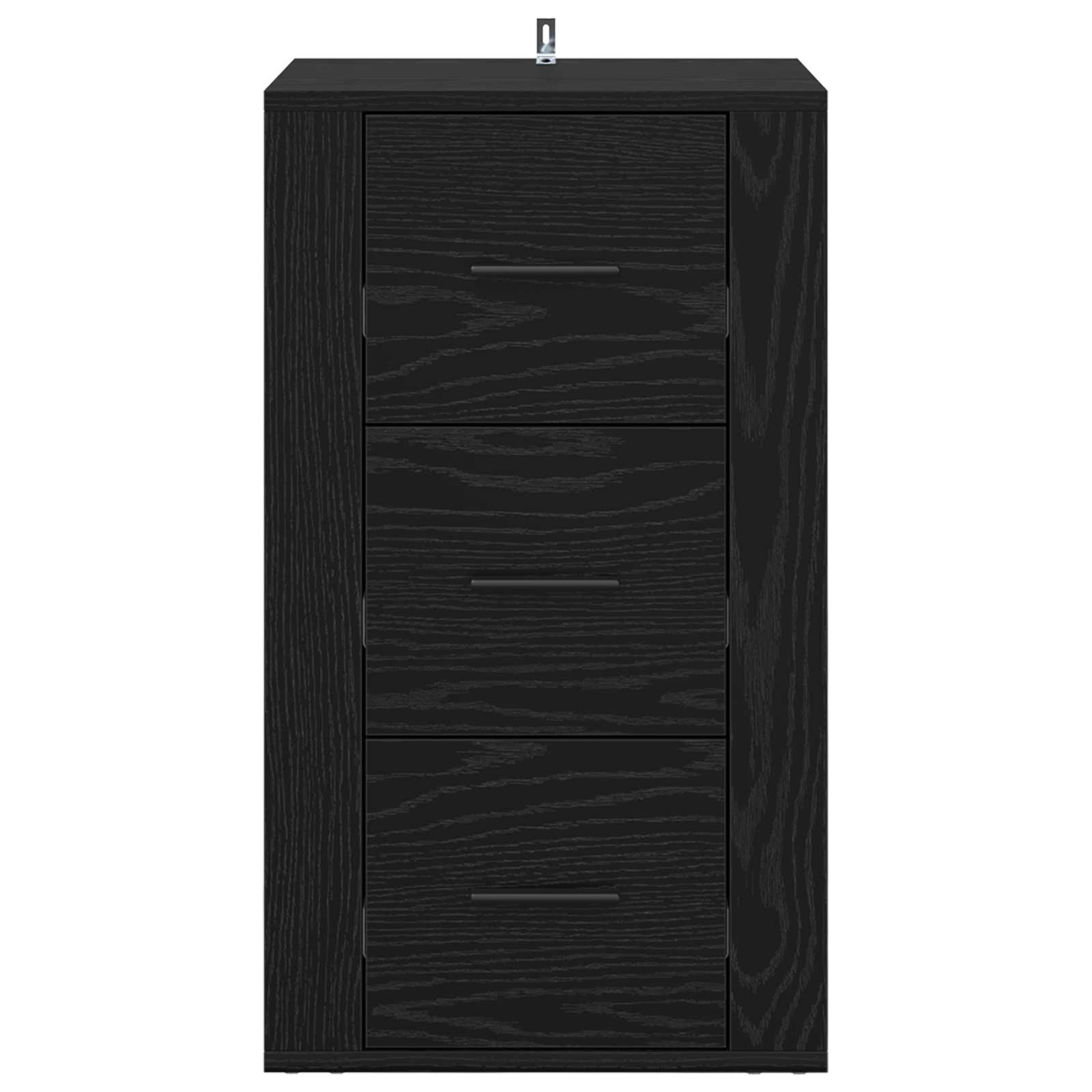 Buffet avec tiroir Chêne noir 40 x 33 x 70 cm Bois d'ingénierie - XIOS