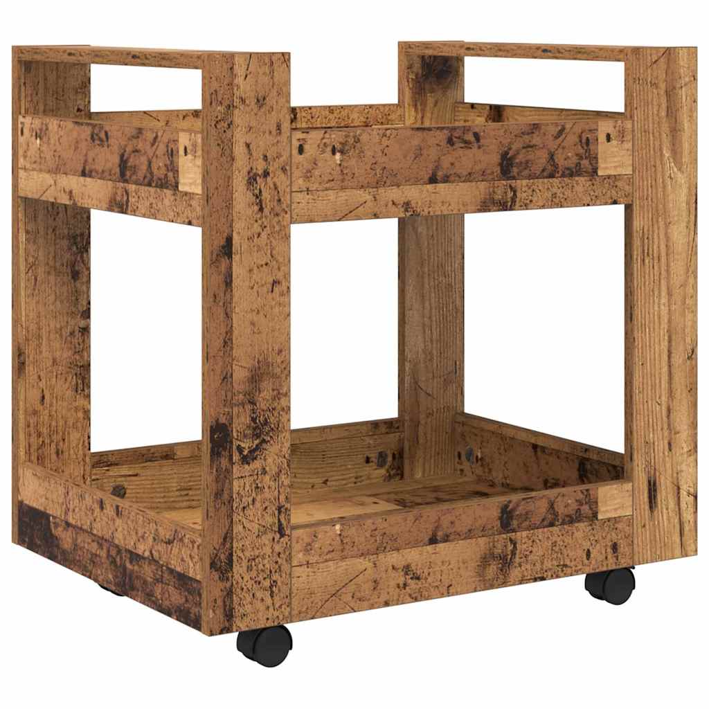 Trolley de Bureau Bois Ancien 60 x 45 x 60 cm Bois d'ingénierie - XIOS