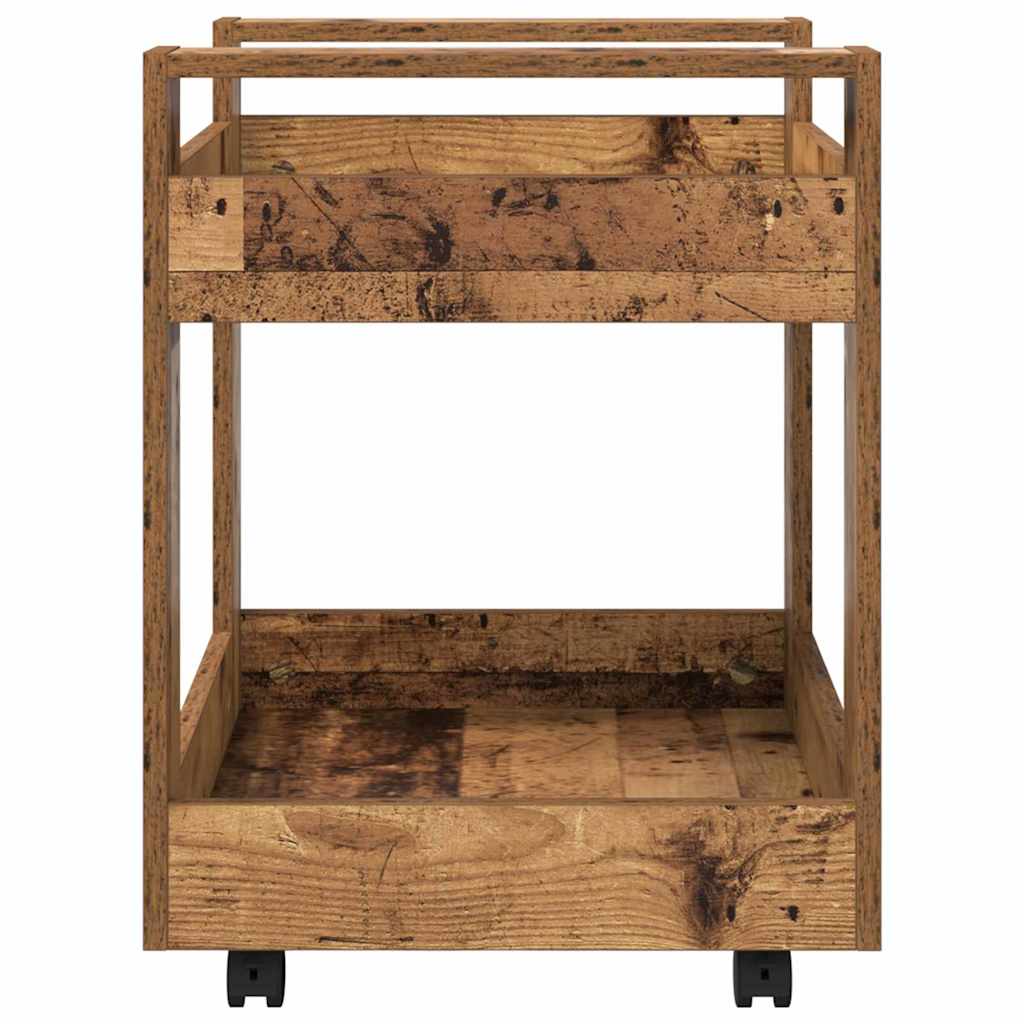 Trolley de Bureau Bois Ancien 60 x 45 x 60 cm Bois d'ingénierie - XIOS