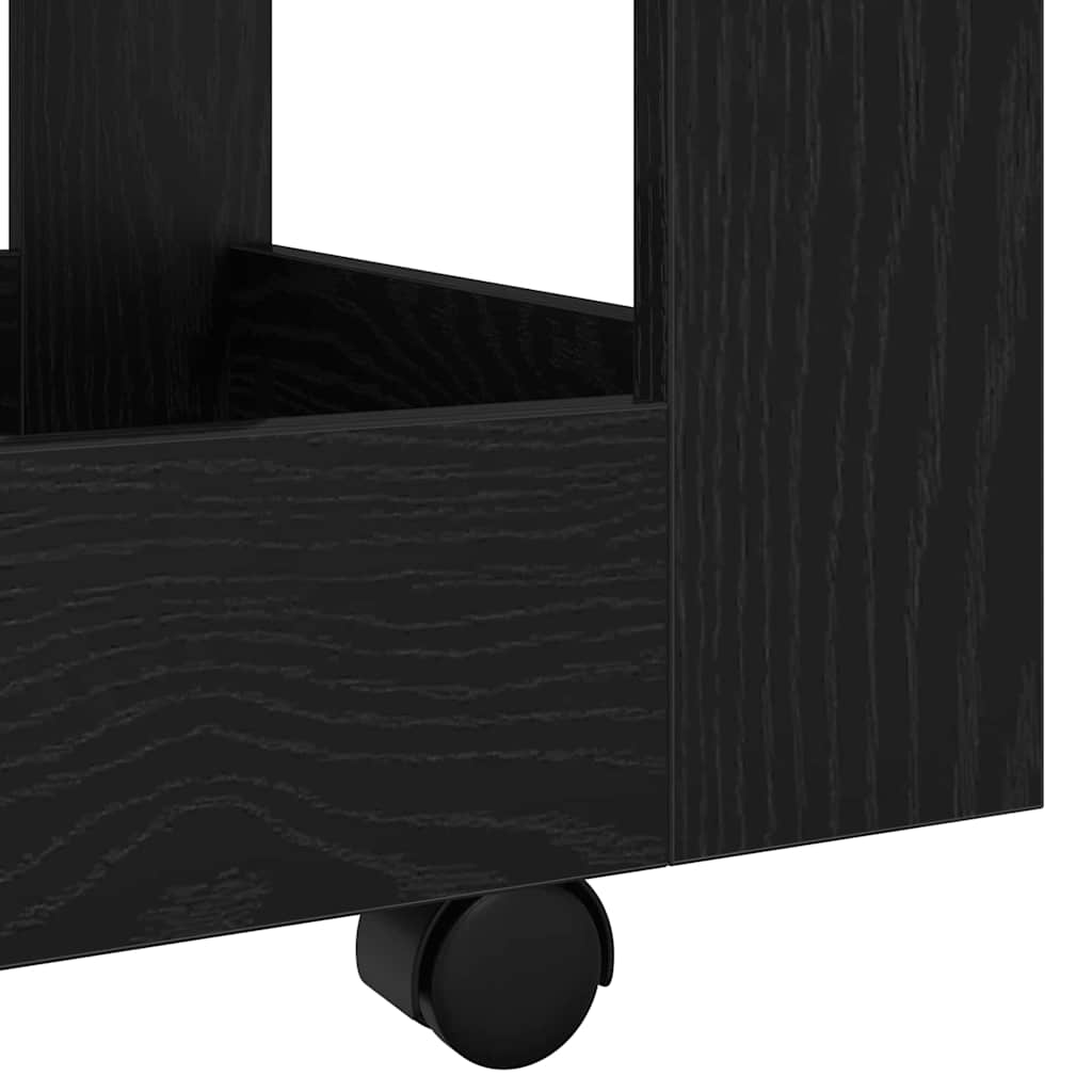 Trolley de Bureau Chêne noir 60 x 45 x 60 cm Bois d'ingénierie - XIOS