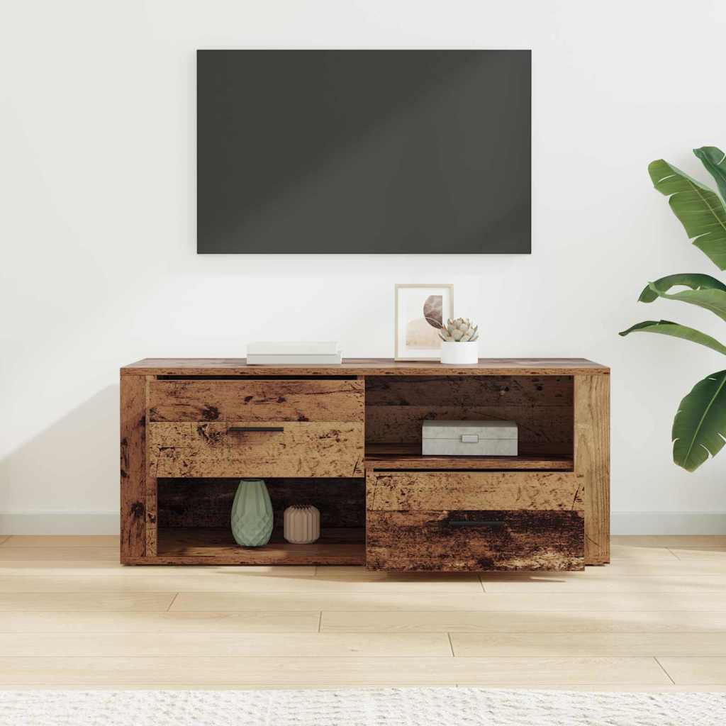 Meuble TV Bois Ancien 100 x 35 x 40 cm Bois d'ingénierie - XIOS