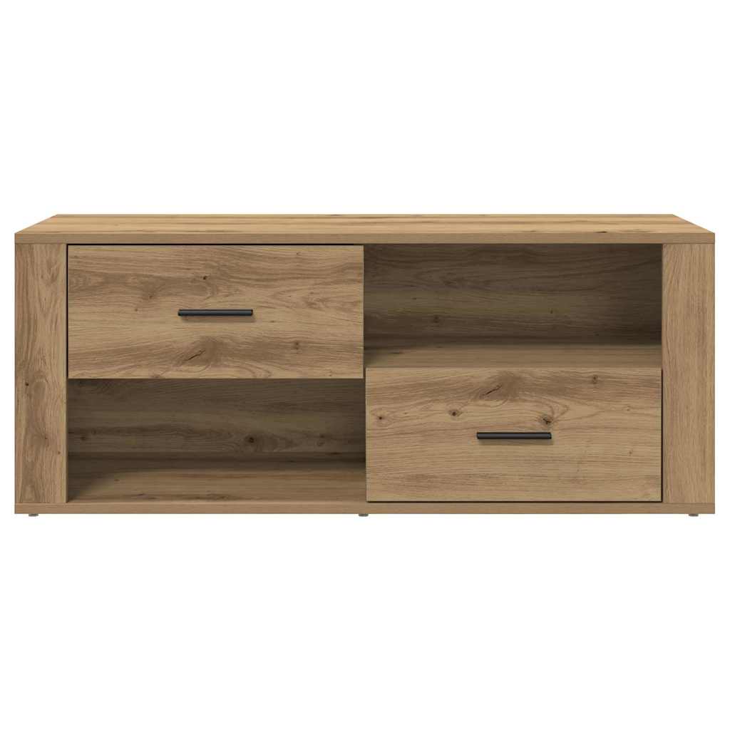 Meuble TV Chêne artisanal 100 x 35 x 40 cm Bois d'ingénierie - XIOS