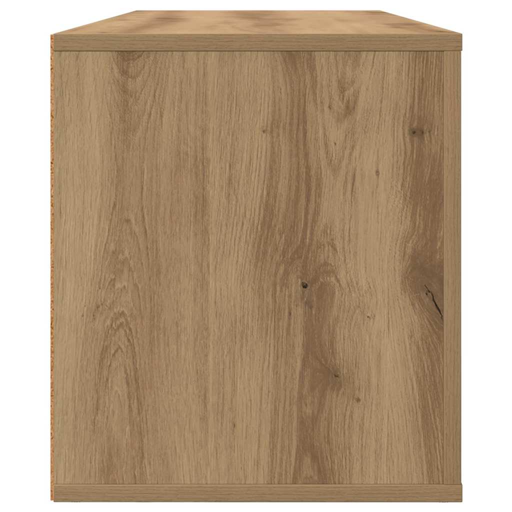 Meuble TV Chêne artisanal 100 x 35 x 40 cm Bois d'ingénierie - XIOS