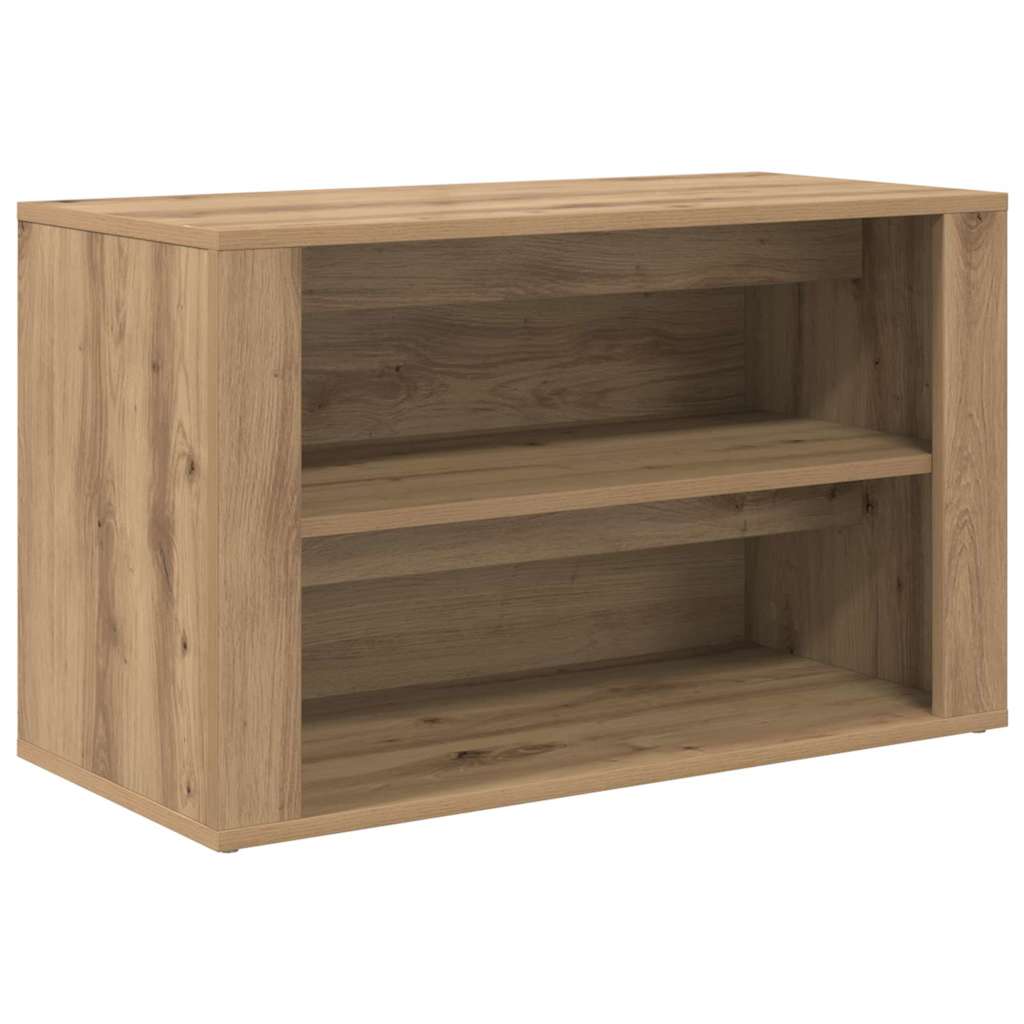Rack à chaussures avec étagère chêne artisanal 75 x 35 x 45 cm - XIOS