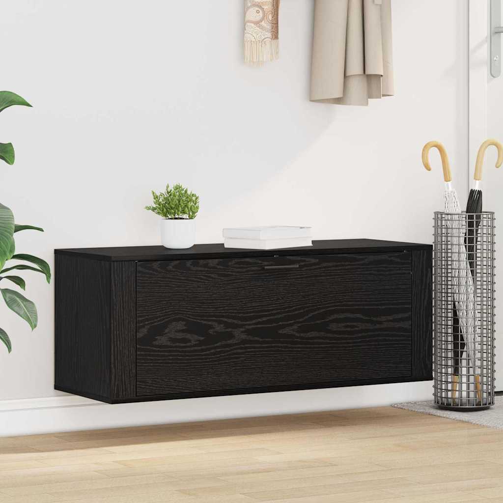 Cabinet à chaussures avec étagère Chêne noir 100 x 35 x 38 cm XIOS