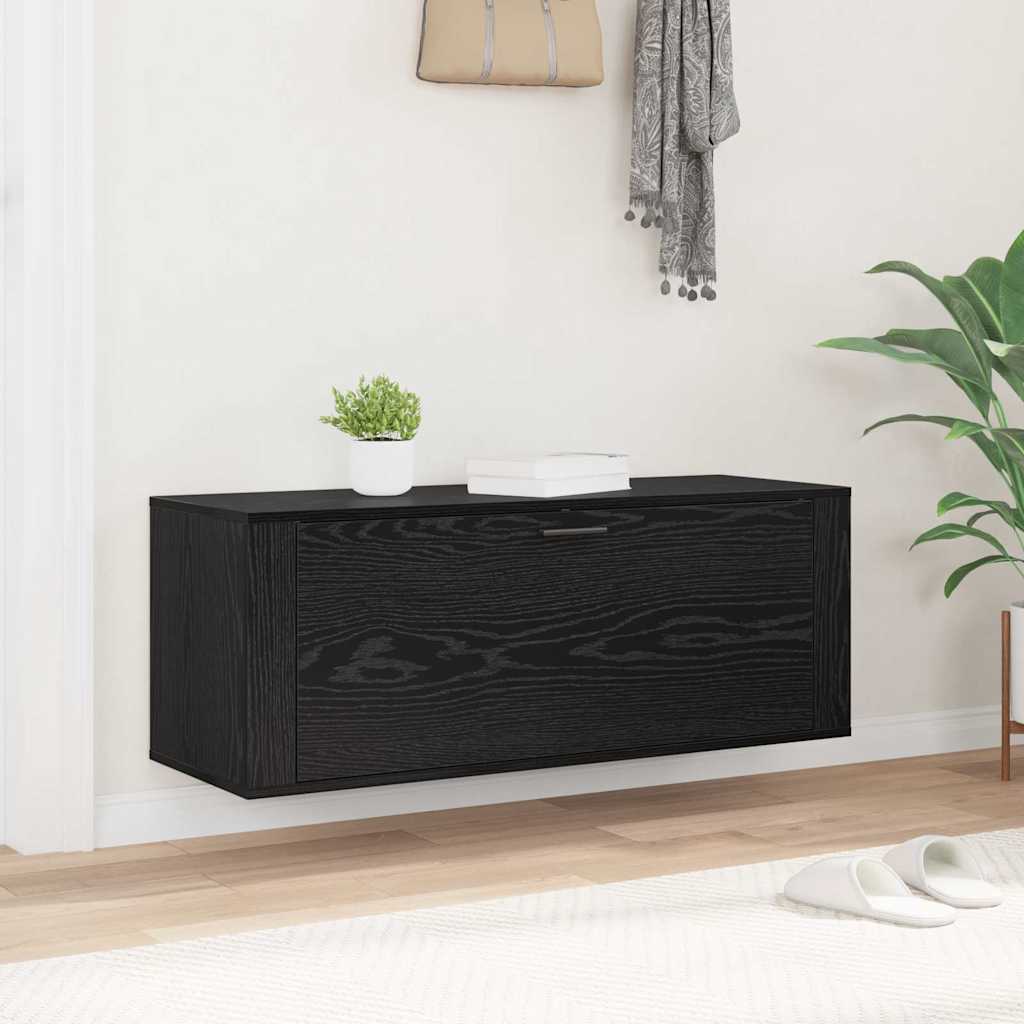 Cabinet à chaussures avec étagère Chêne noir 100 x 35 x 38 cm XIOS