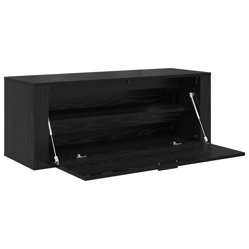 Cabinet à chaussures avec étagère Chêne noir 100 x 35 x 38 cm XIOS