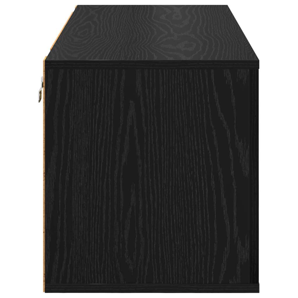 Cabinet à chaussures avec étagère Chêne noir 100 x 35 x 38 cm XIOS