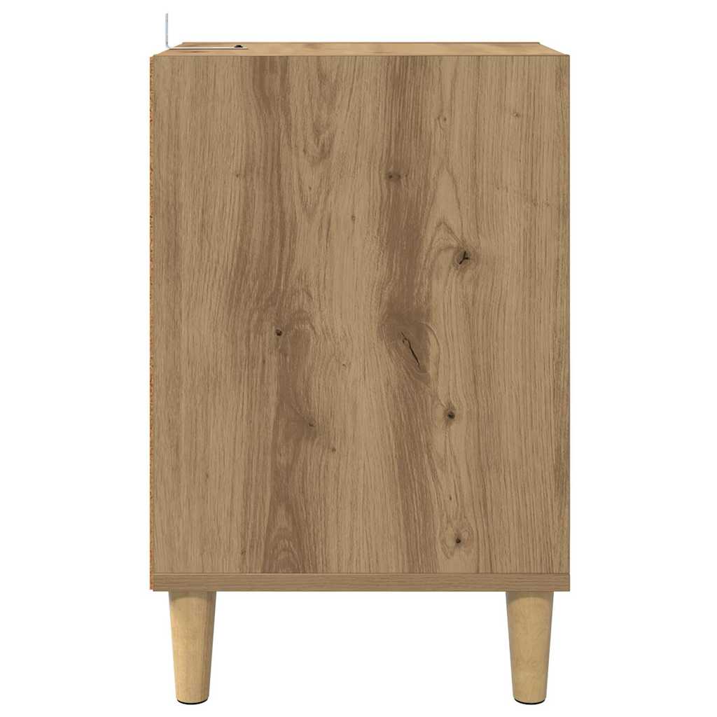 Meuble TV Chêne artisanal 100 x 35 x 55 cm Bois d'ingénierie - XIOS