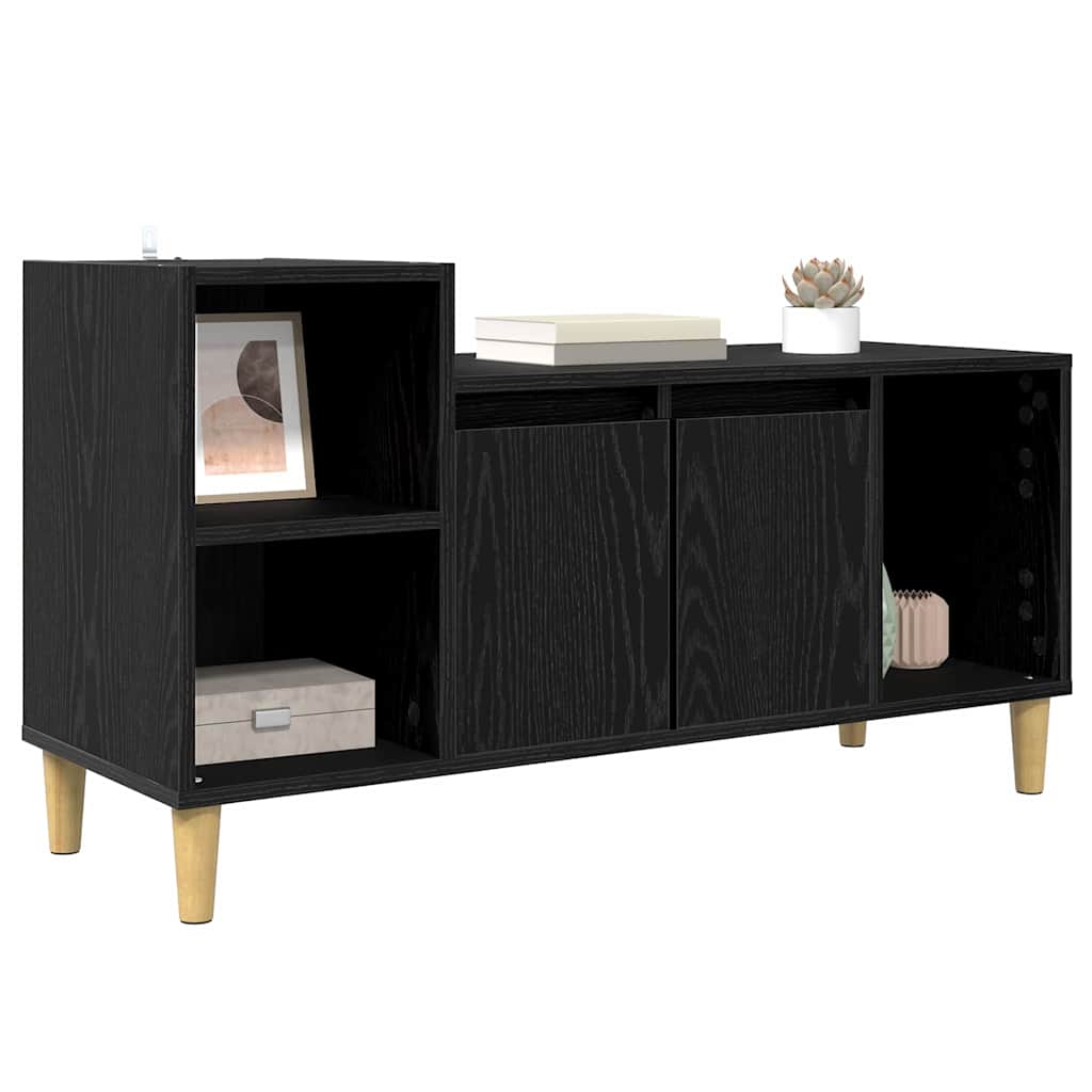 Meuble TV Chêne noir 100 x 35 x 55 cm Bois d'ingénierie - XIOS