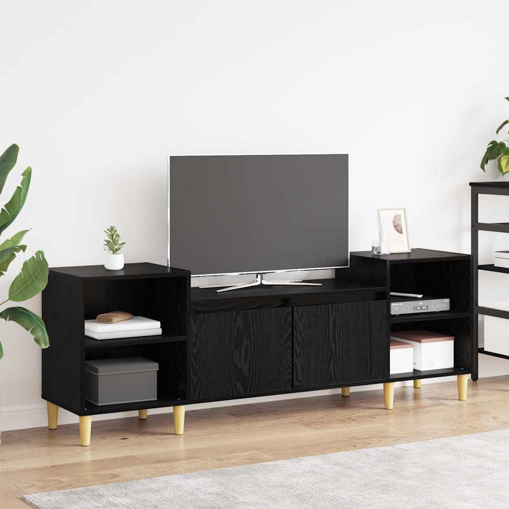 Meuble TV Chêne noir 160 x 35 x 55 cm Bois d'ingénierie - XIOS