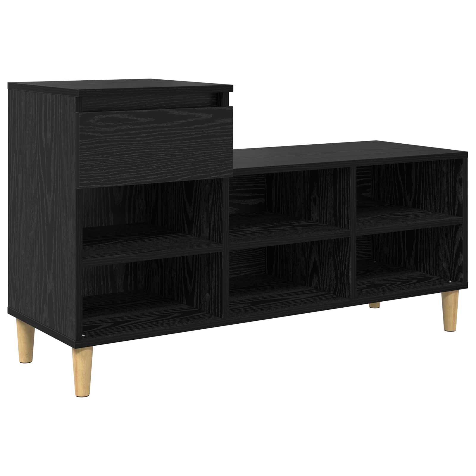 Cabinet à chaussures avec tiroir Chêne noir 102 x 36 x 60 cm - XIOS