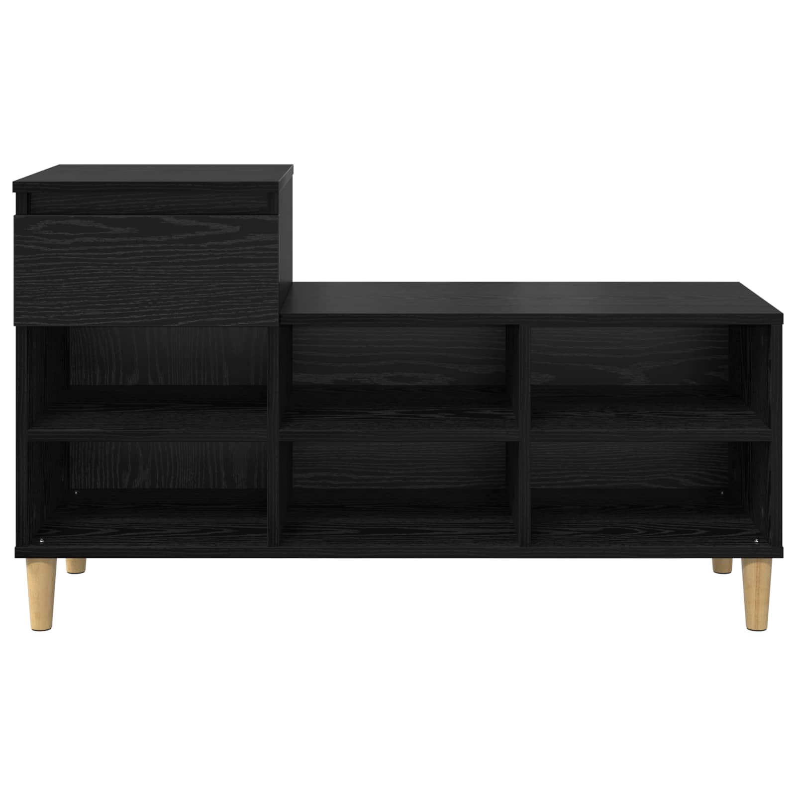 Cabinet à chaussures avec tiroir Chêne noir 102 x 36 x 60 cm - XIOS