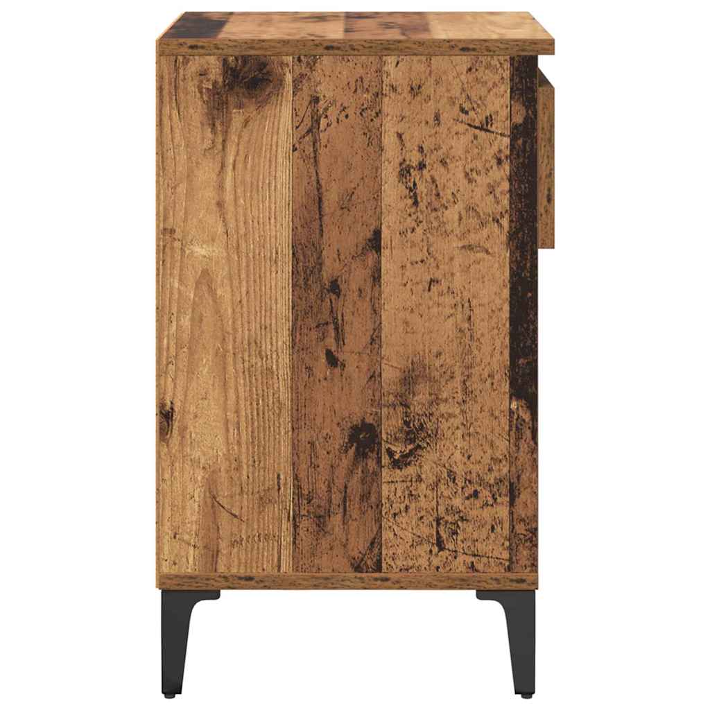 Cabinet à chaussures avec tiroir Bois ancien 102 x 36 x 60 cm - XIOS