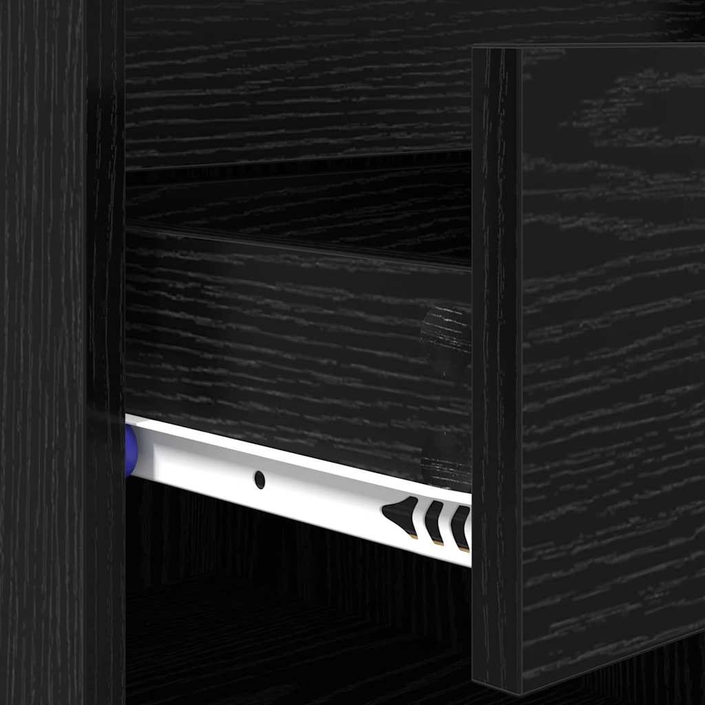 Cabinet à chaussures avec tiroir Chêne noir 102 x 36 x 60 cm - XIOS