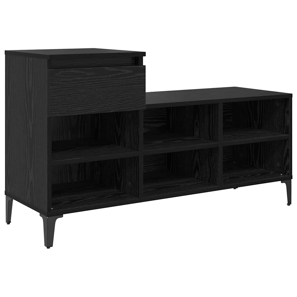 Cabinet à chaussures avec tiroir Chêne noir 102 x 36 x 60 cm - XIOS