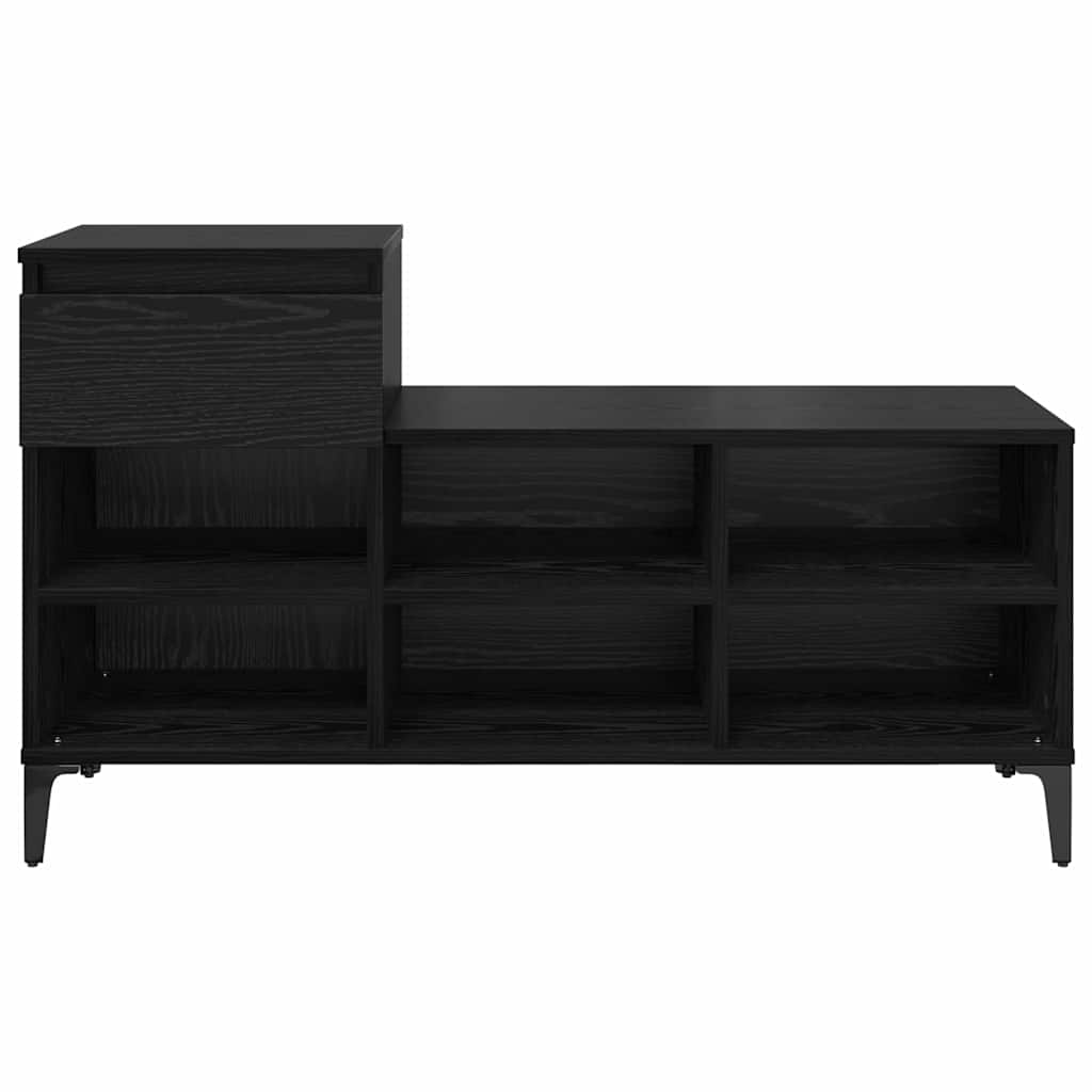 Cabinet à chaussures avec tiroir Chêne noir 102 x 36 x 60 cm - XIOS
