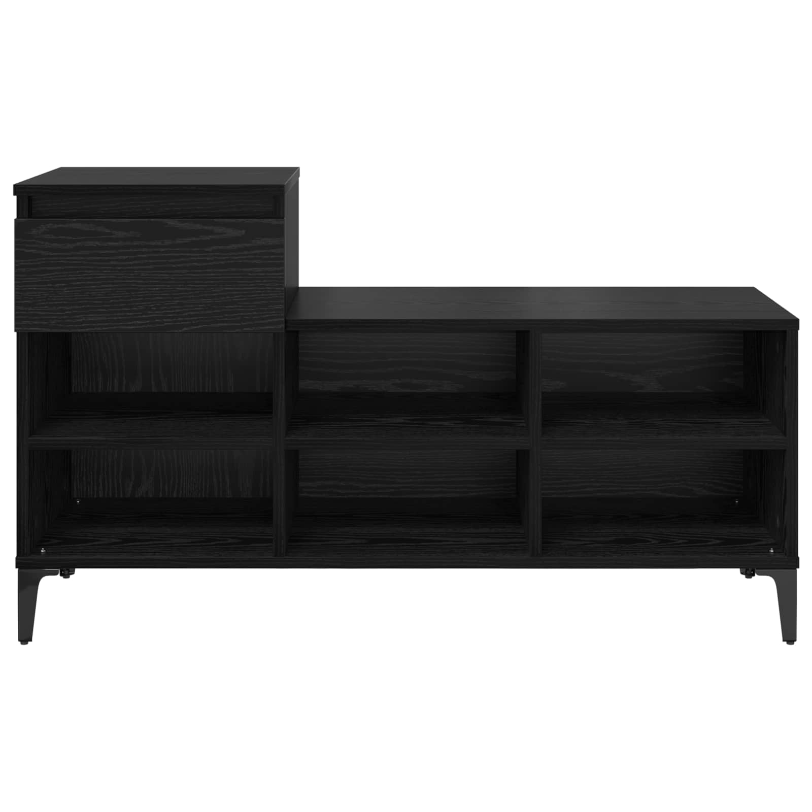 Cabinet à chaussures avec tiroir Chêne noir 102 x 36 x 60 cm - XIOS