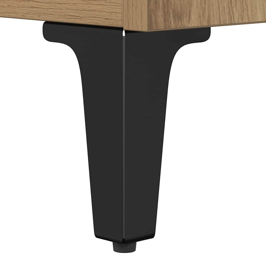 Table basse chêne artisanal 90 x 49 x 45 cm Bois d'ingénierie - XIOS