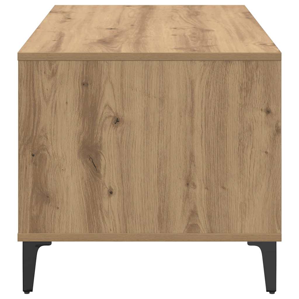 Table basse chêne artisanal 90 x 49 x 45 cm Bois d'ingénierie - XIOS