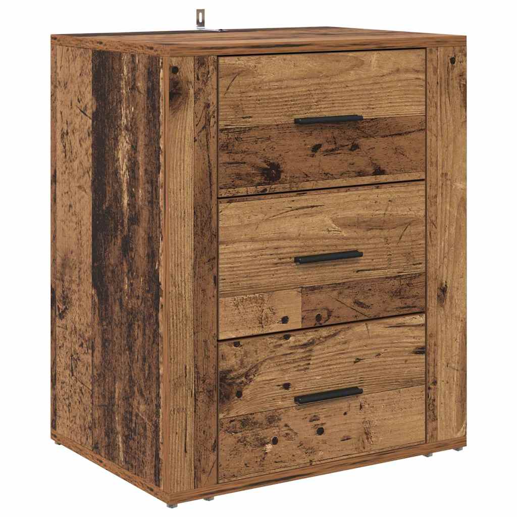 Cabinet de chevet Bois ancien 50 x 36 x 60 cm Bois d'ingénierie