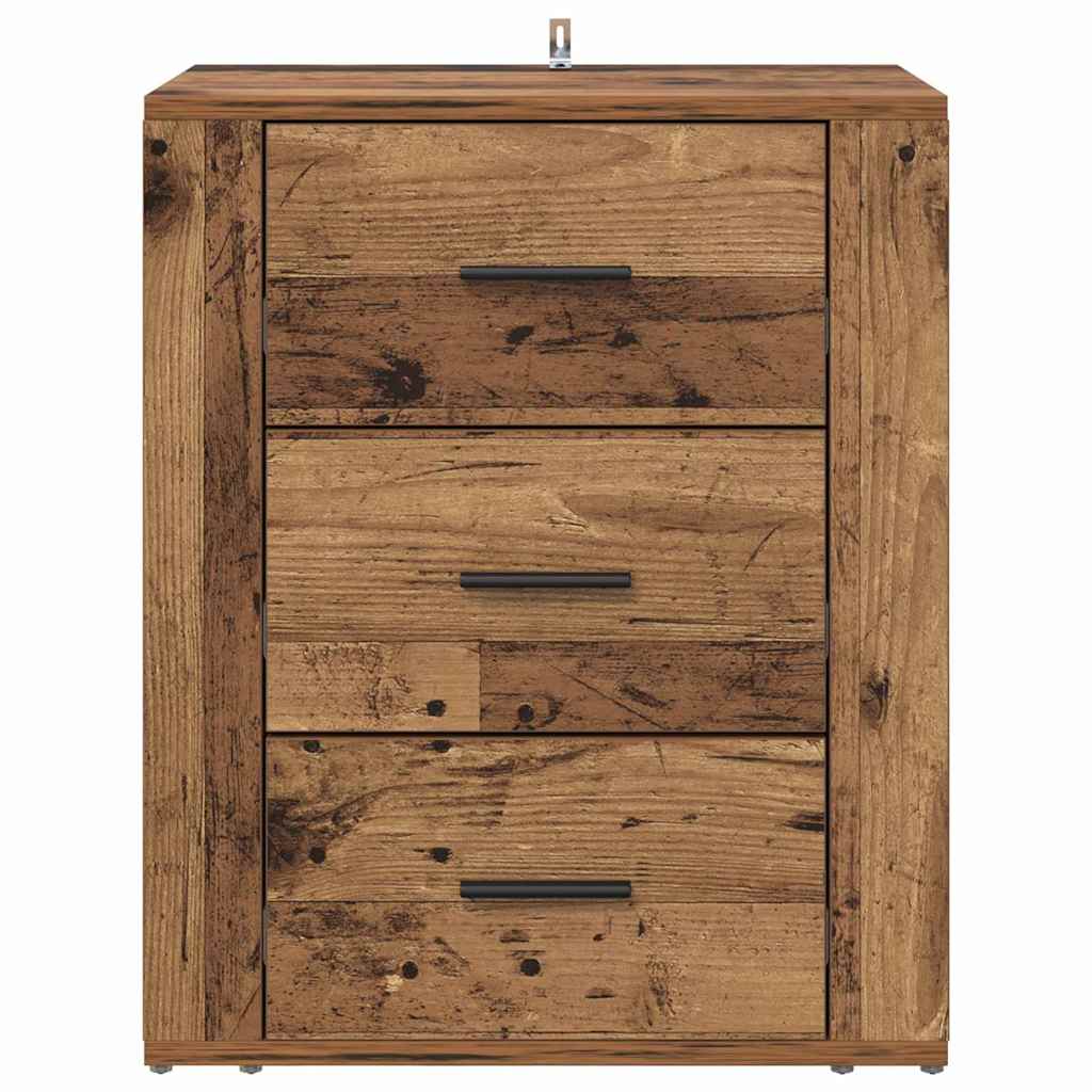 Cabinet de chevet Bois ancien 50 x 36 x 60 cm Bois d'ingénierie - XIOS