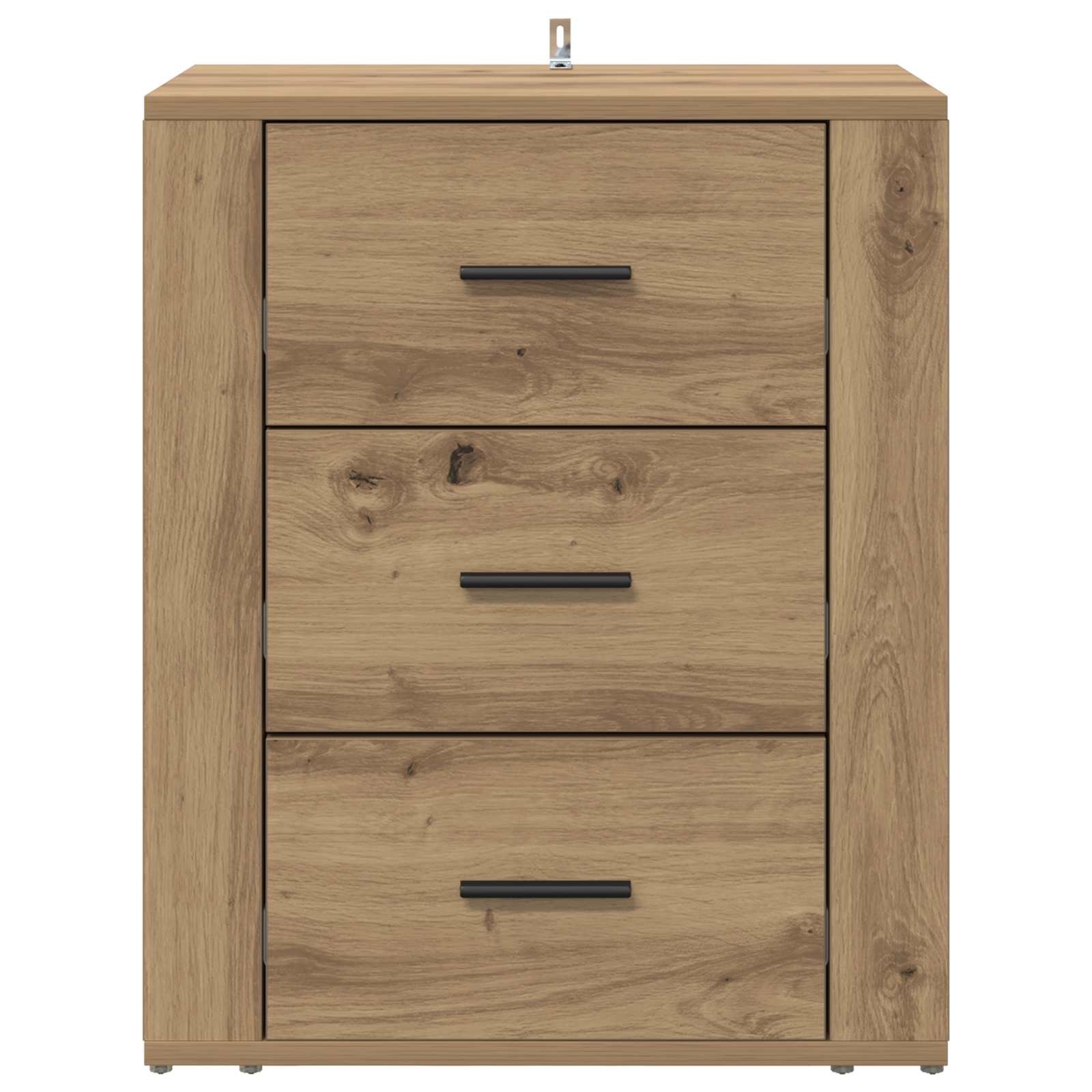 Cabinet de chevet avec tiroir Chêne artisanal 35 x 50 x 60 cm - XIOS