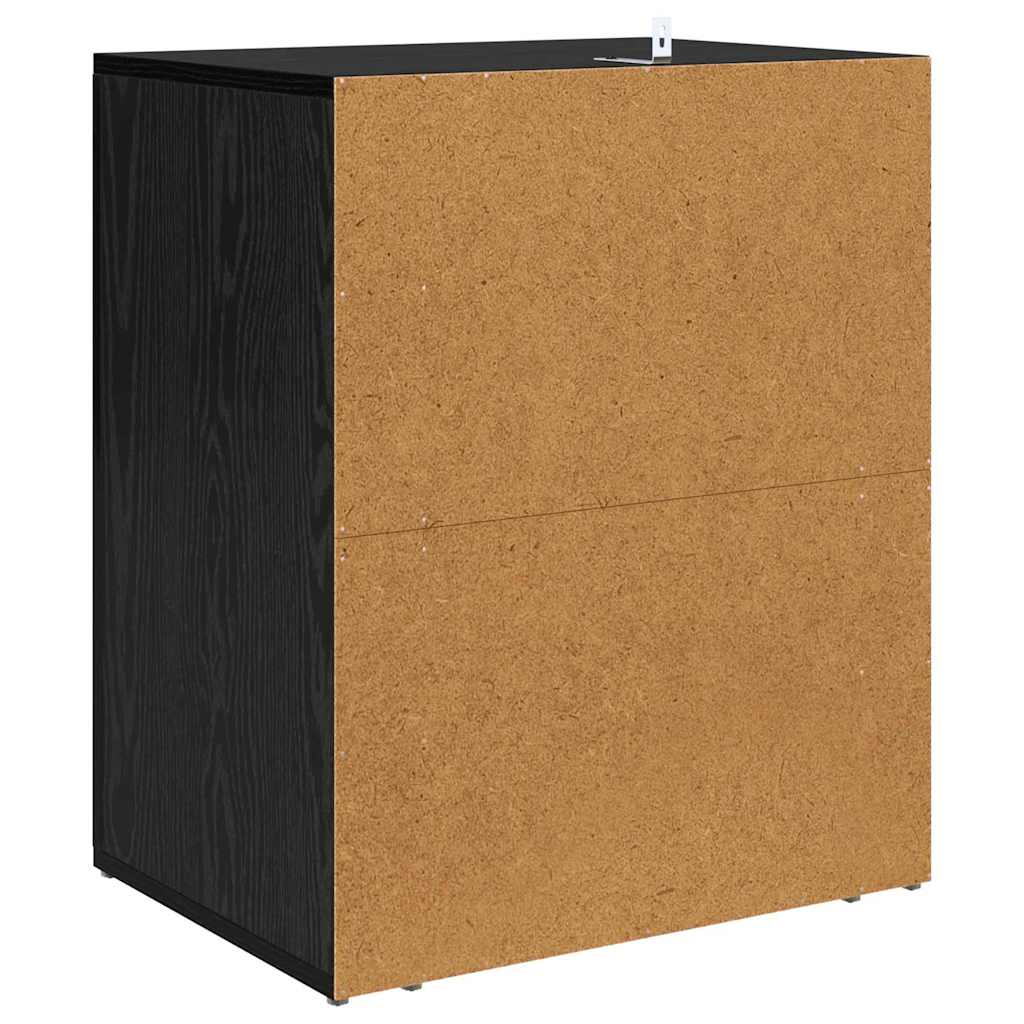 Cabinet de chevet Chêne noir 50 x 36 x 60 cm Bois d'ingénierie - XIOS