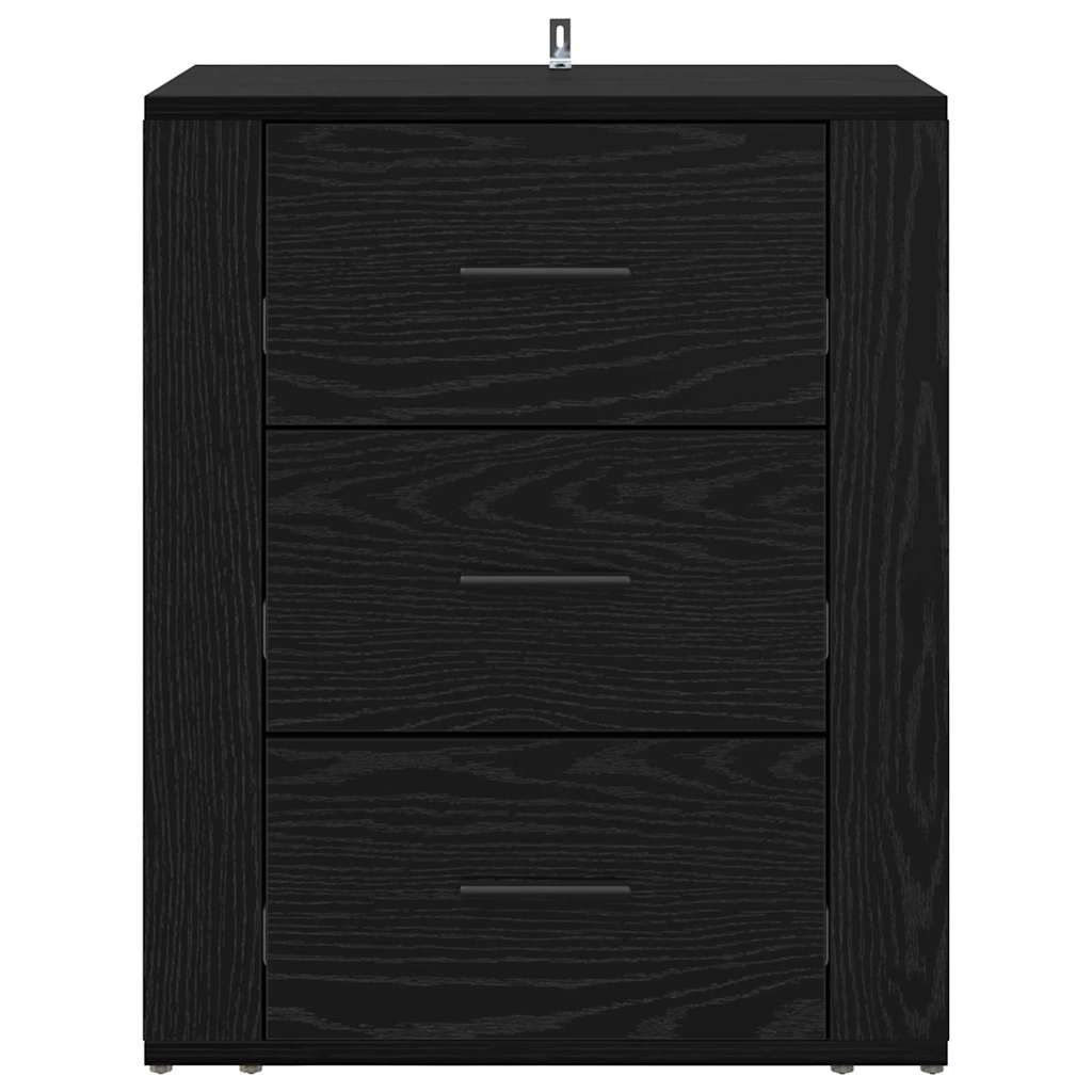Cabinet de chevet Chêne noir 50 x 36 x 60 cm Bois d'ingénierie - XIOS