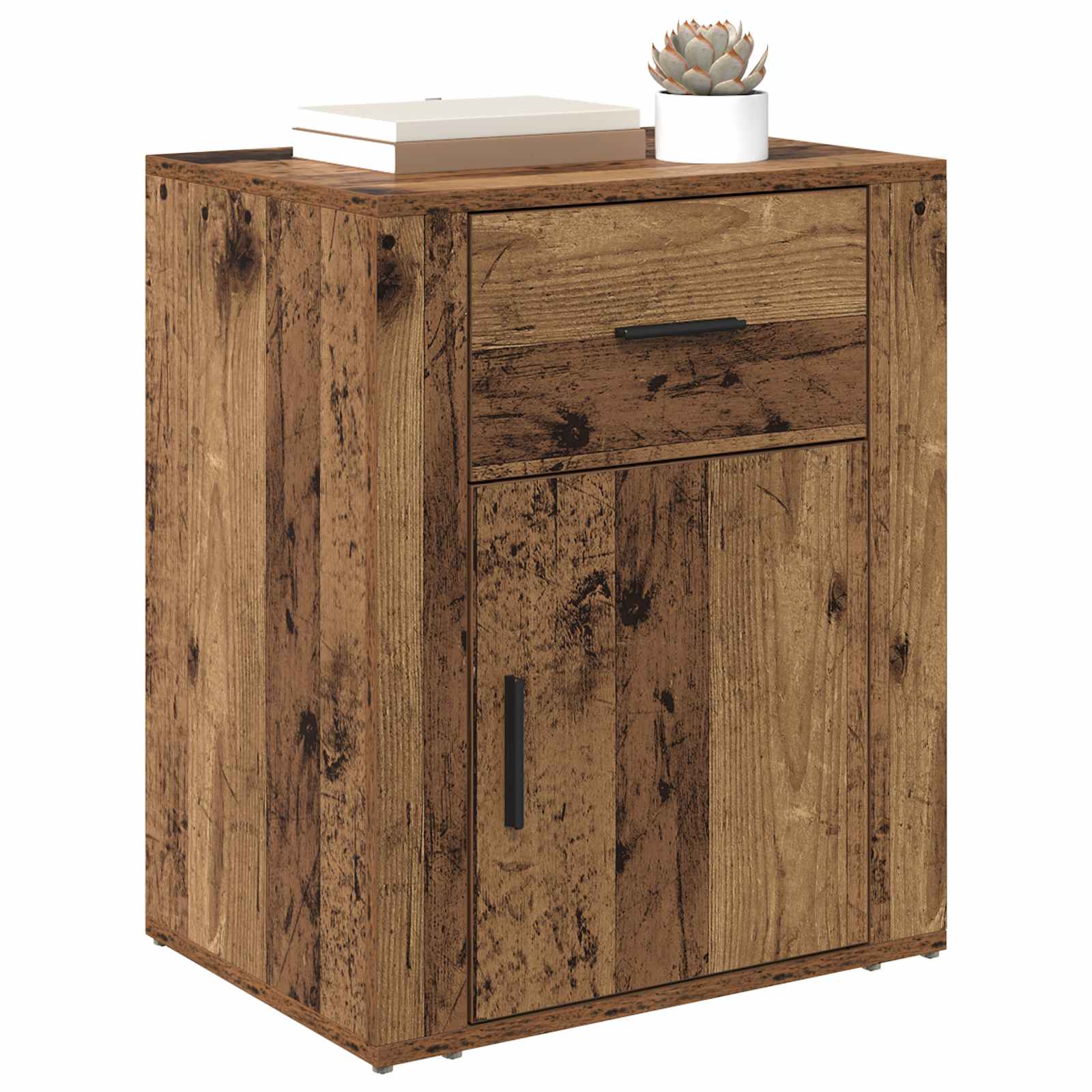 Cabinet de chevet Bois ancien 35 x 50 x 60 cm Bois d'ingénierie - XIOS