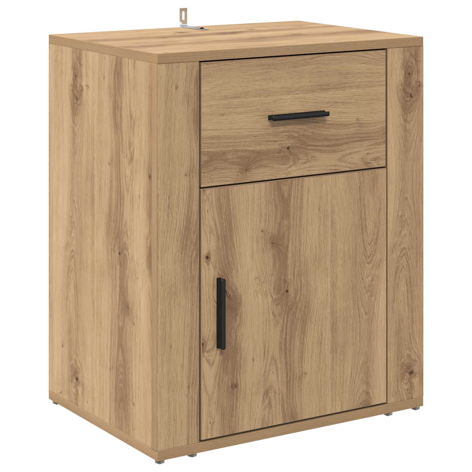 Cabinet de chevet avec tiroir Chêne artisanal 35 x 50 x 60 cm - XIOS