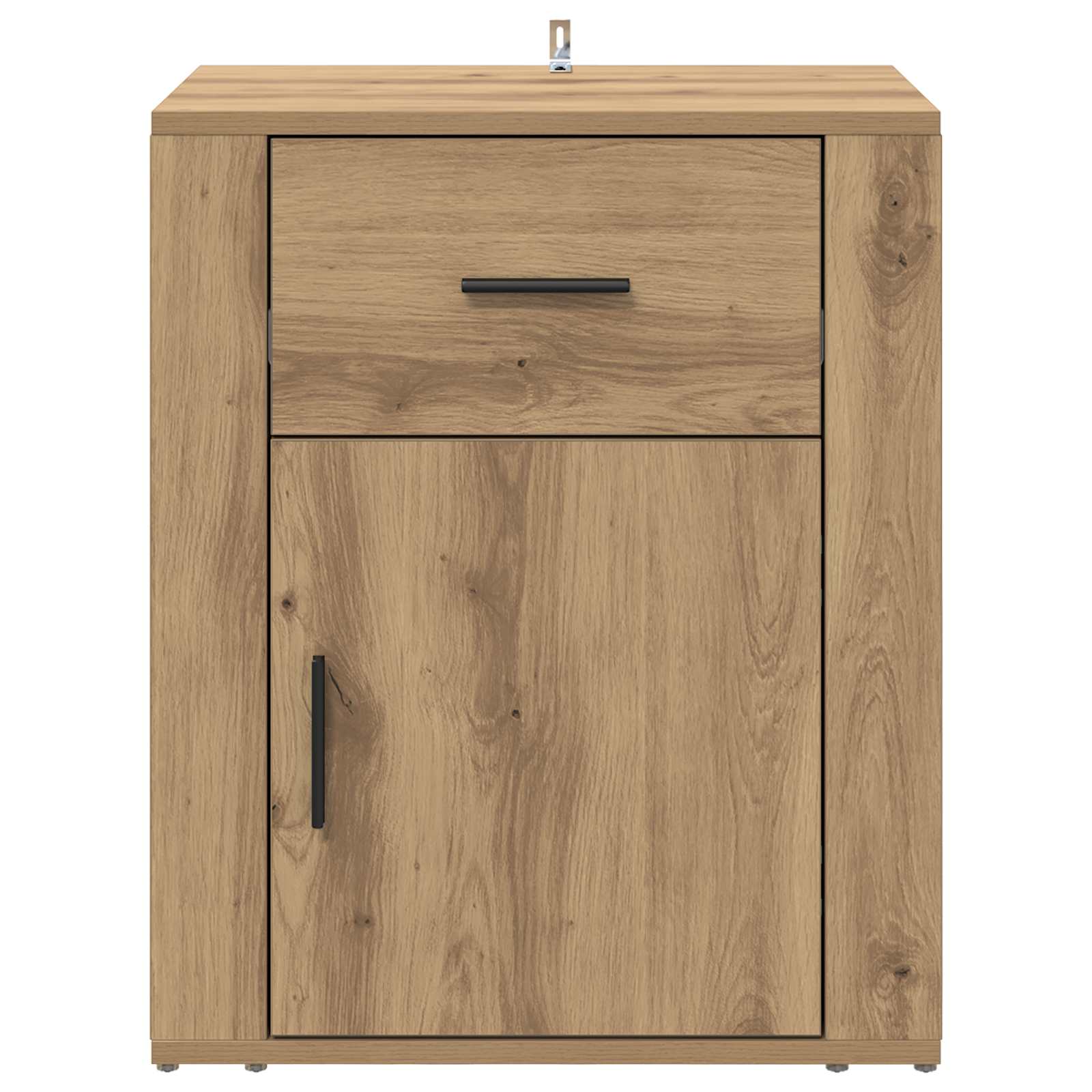 Cabinet de chevet avec tiroir Chêne artisanal 35 x 50 x 60 cm - XIOS