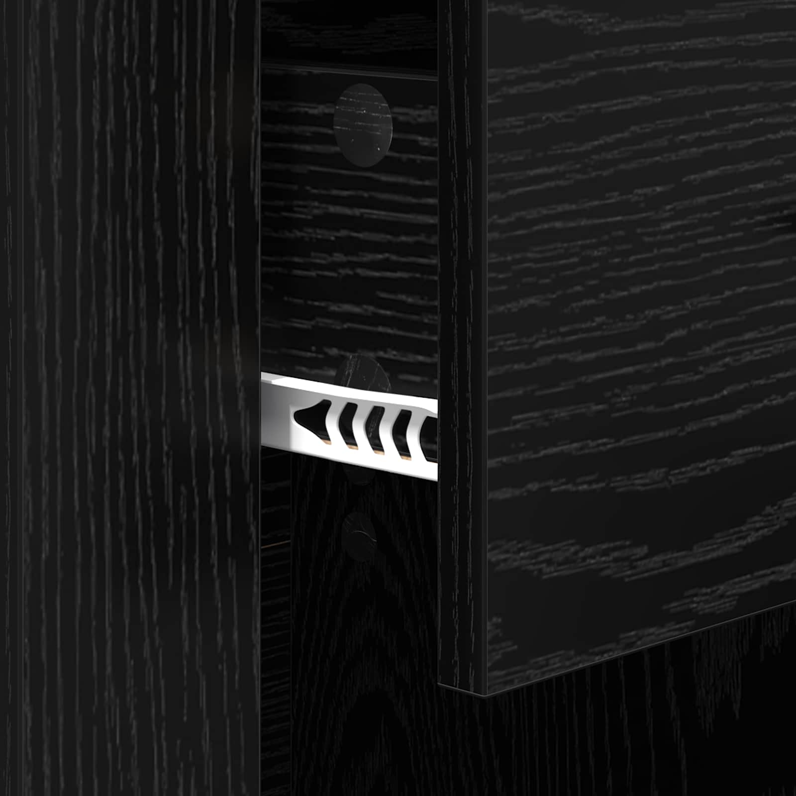 Cabinet de chevet Chêne noir 35 x 50 x 60 cm Bois d'ingénierie - XIOS