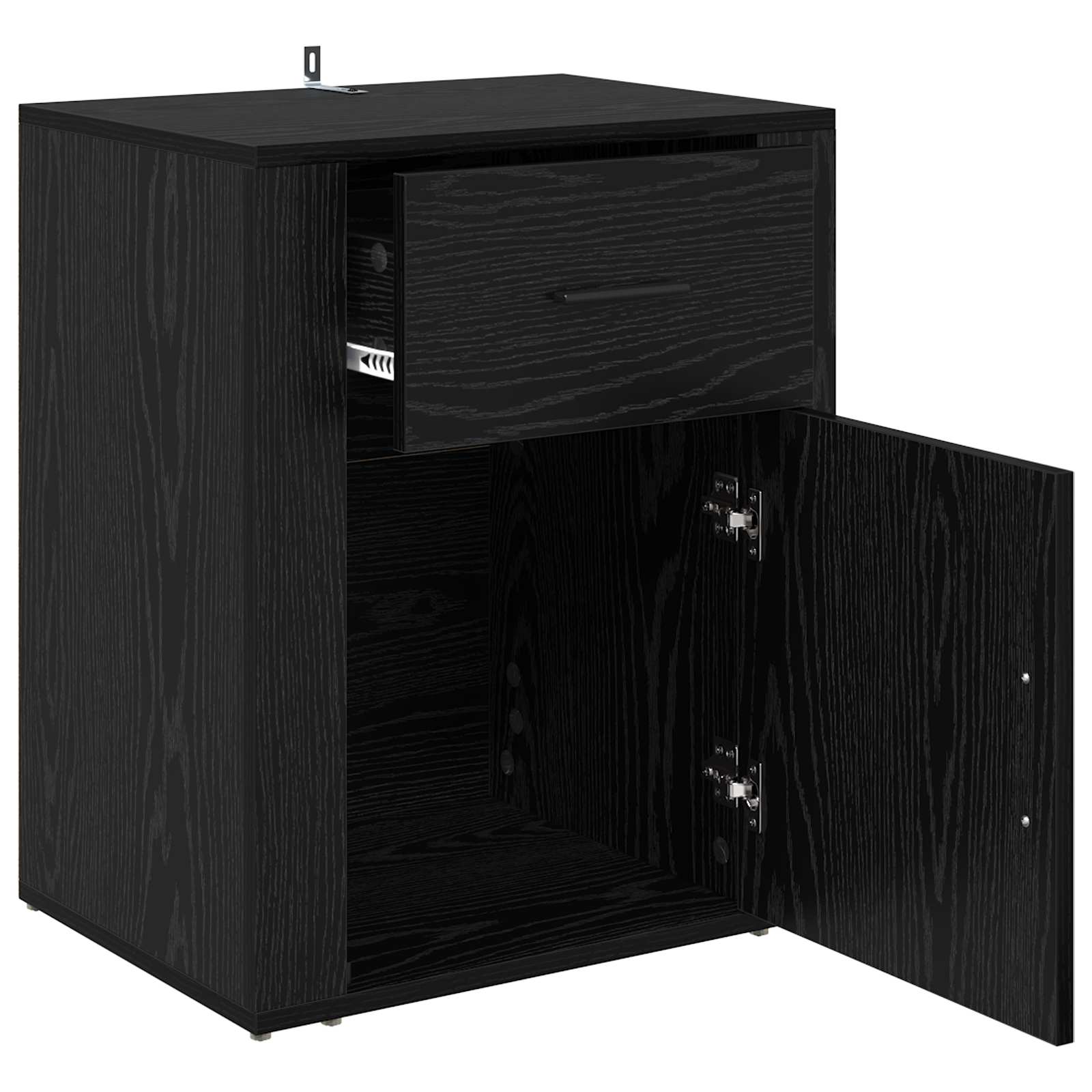 Cabinet de chevet Chêne noir 35 x 50 x 60 cm Bois d'ingénierie - XIOS