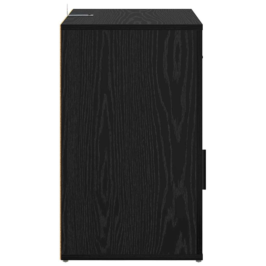 Cabinet de chevet Chêne noir 50 x 36 x 60 cm Bois d'ingénierie - XIOS