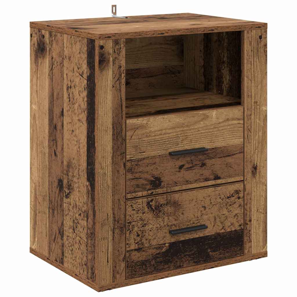 Cabinet de chevet Bois ancien 50 x 36 x 60 cm Bois d'ingénierie XIOS