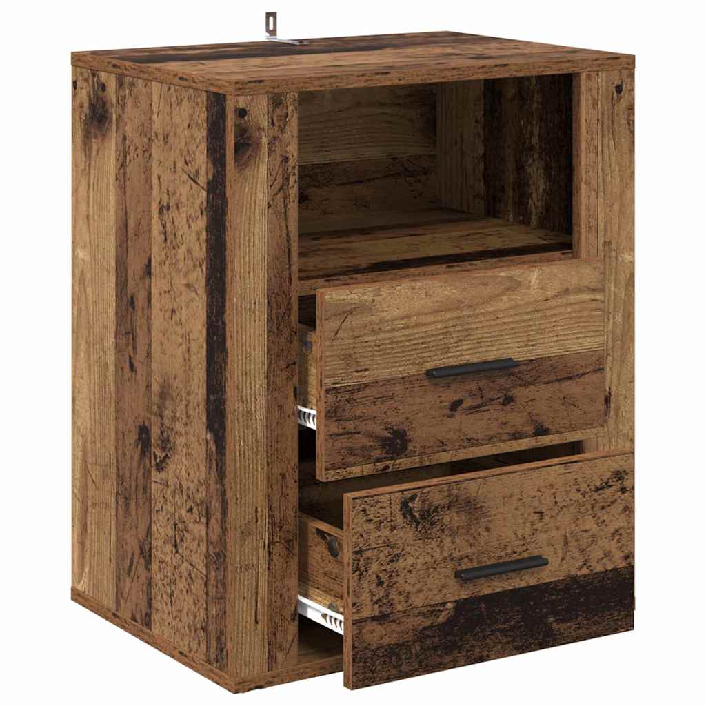 Cabinet de chevet Bois ancien 50 x 36 x 60 cm Bois d'ingénierie - XIOS