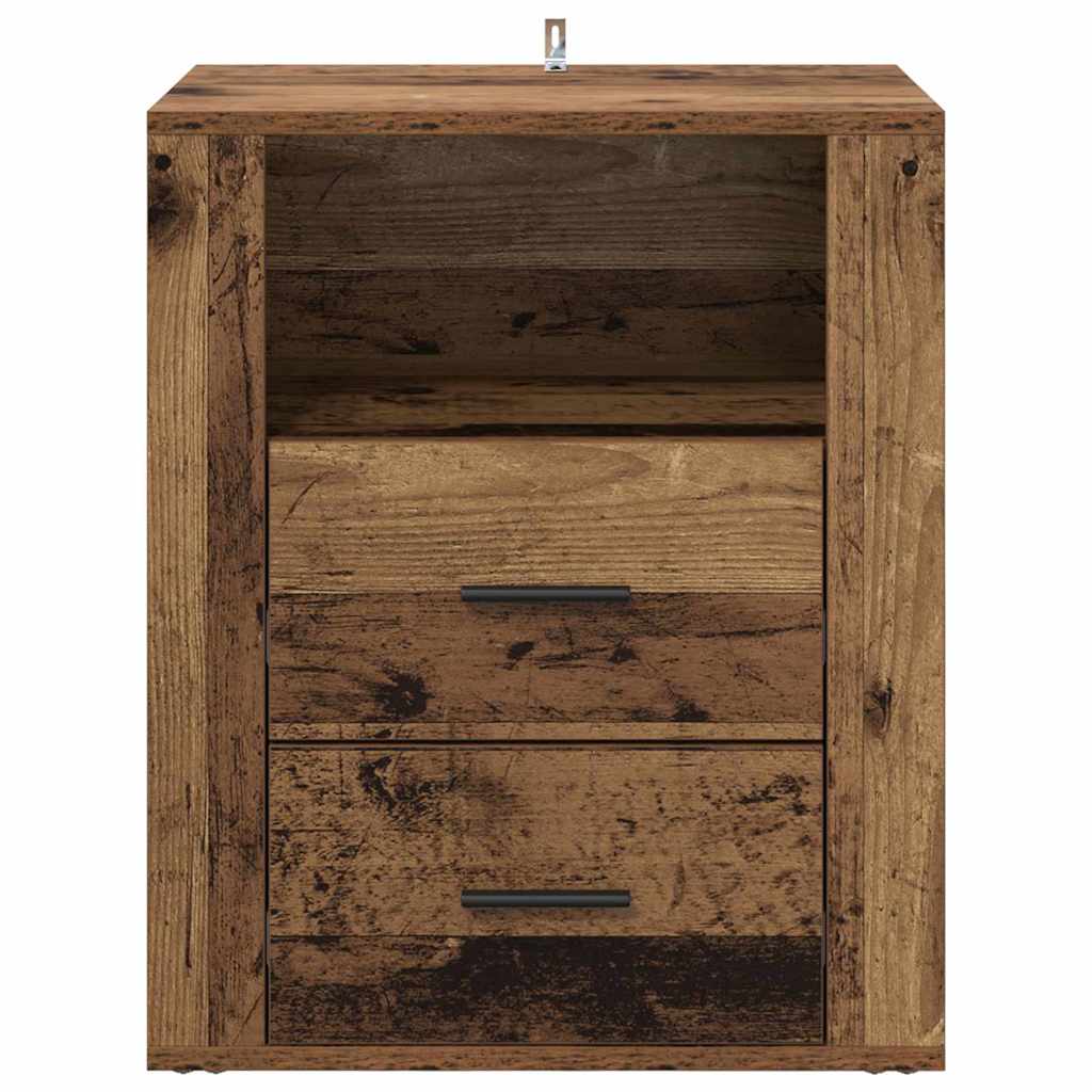 Cabinet de chevet Bois ancien 50 x 36 x 60 cm Bois d'ingénierie - XIOS