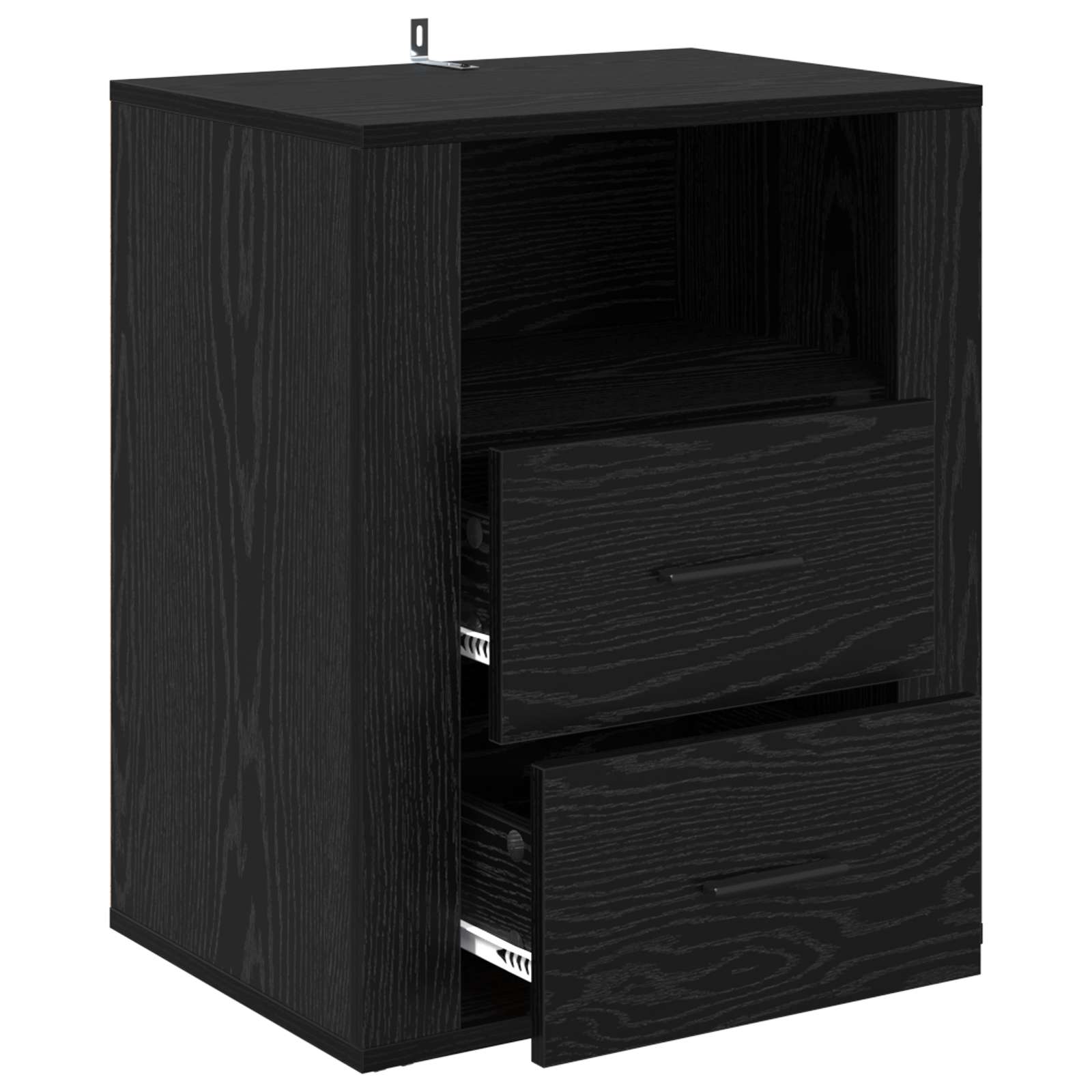 Cabinet de chevet Chêne noir 35 x 50 x 60 cm Bois d'ingénierie - XIOS