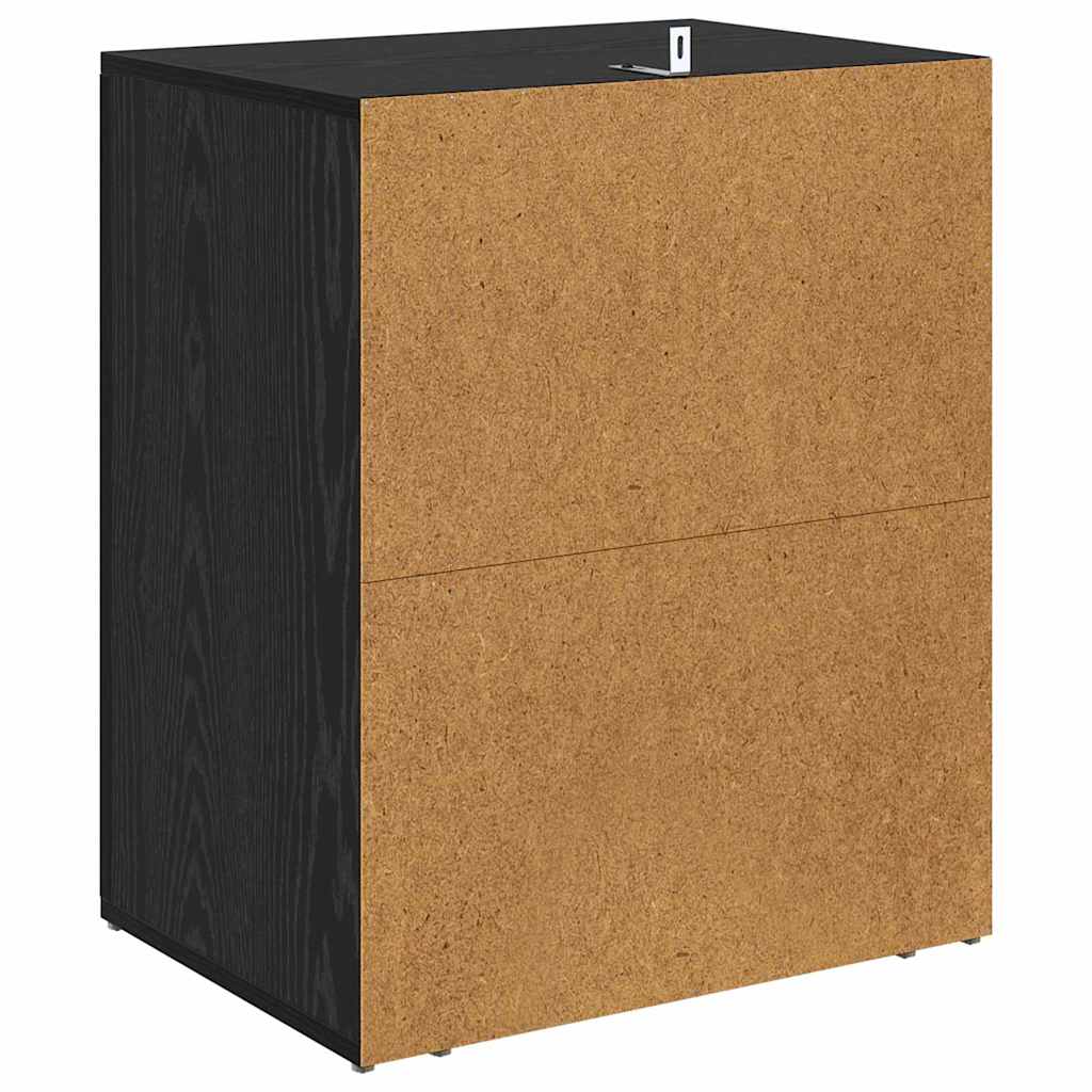 Cabinet de chevet Chêne noir 50 x 36 x 60 cm Bois d'ingénierie - XIOS