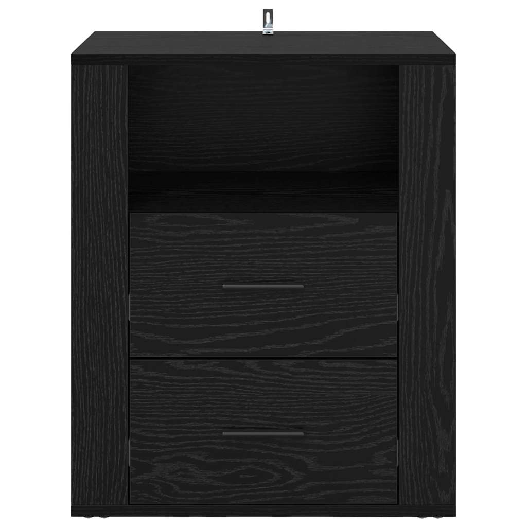 Cabinet de chevet Chêne noir 50 x 36 x 60 cm Bois d'ingénierie - XIOS